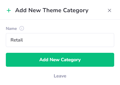 Adding new category - PanelAlpha Documentation
